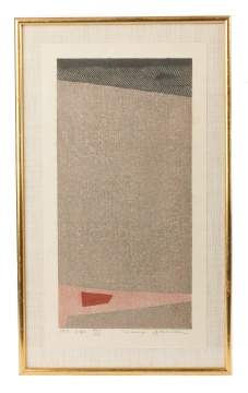Masaji Yoshida (Japanese, 1917-1971) "Ground  No. 3" 