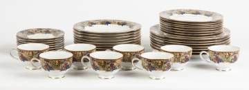 Muirfield Hand Painted Porcelain Luncheon Set