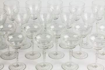 Engraved Glass Stemware