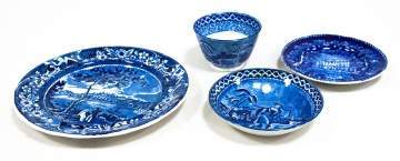 Group of Blue Transferware