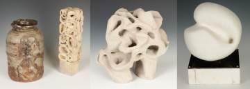 Four Contemporary Sculptures/Vase