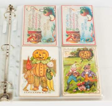 Group of 75 Vintage Halloween Postcards