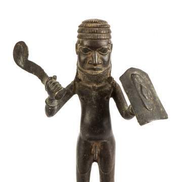 Benin Page Warrior Figure, Nigeria