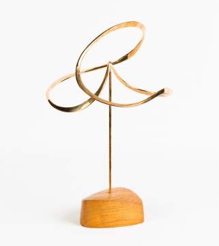 Russell Secrest  (American, 20th Century) Hammered  Brass Sculpture