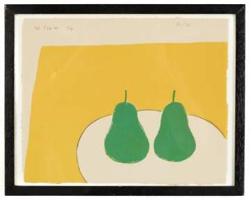 William Scott (Irish/English, 1913-1989) Two Green Pears