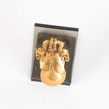 Panama 14k Gold Firefly Effigy Pendant