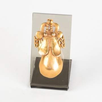 Panama 14k Gold Firefly Effigy Pendant