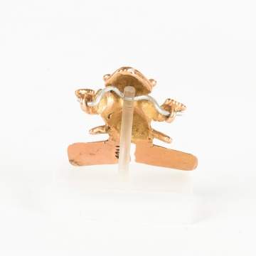 Costa Rican Gold Frog Pendant
