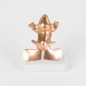 Costa Rican Gold Frog Pendant