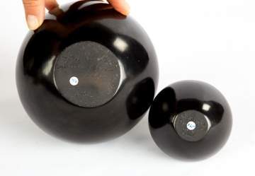 Toni Roller and Russell Sanchez Black Ware Bowls