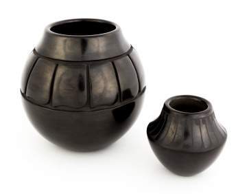 Toni Roller and Russell Sanchez Black Ware Bowls