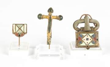 Two Byzantine Buckles and One Roman Fibula