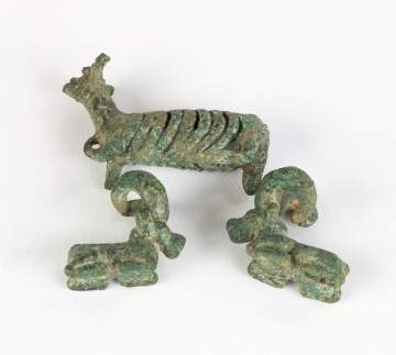 Afghanistan Amulet in the Form of a Sheep & Syrian Couchant Ibexes