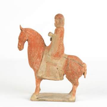 Chinese Tomb Equestrian Figure