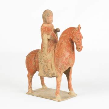 Chinese Tomb Equestrian Figure