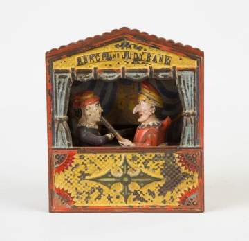Punch and Judy Cast Iron Mechanical Bank