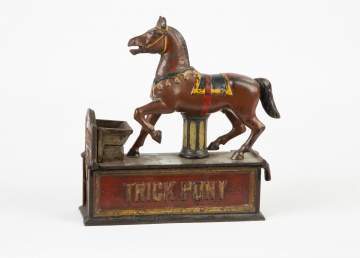 Trick Pony Cast Iron Mechanical Bank