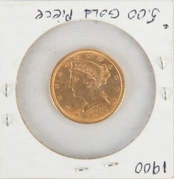 1900 Liberty Head $5 Gold Coin