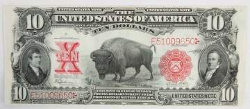 1901 Parker Burke Bison $10 Bill