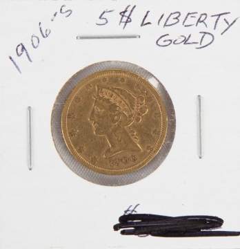 1906S Liberty Head $5 Gold Coin