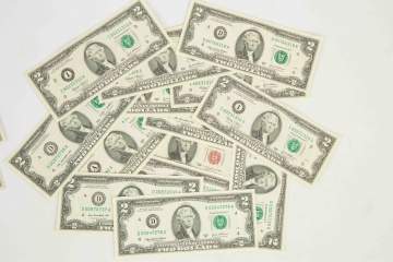 Fourteen $2 Bills and Seventy-Two $1 Silver Certificates