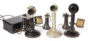 Stromberg Carlson and Western Electric Stick Telephones