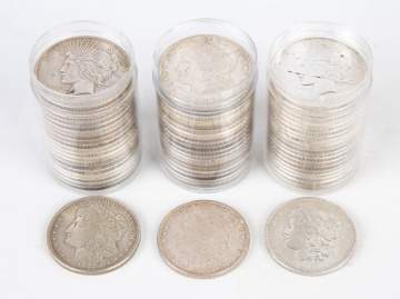 60 Various Silver Dollars