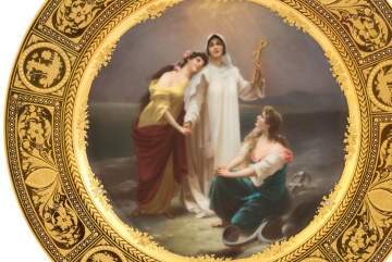 Vienna Hand Painted Enameled Plate