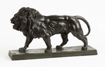 Bayre Bronze Lion signed F. Barbedienni