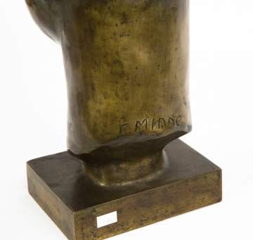 Frederic Minne (Belgium, 1907-1978) Bronze Bust