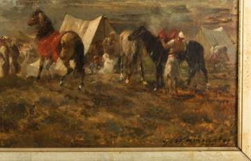 Georges Washington (French, 1827-1910) Arab Encampment 