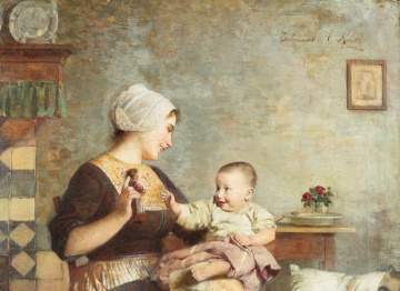 Edmund Adler (Austrian, 1876-1965) Mother and Child