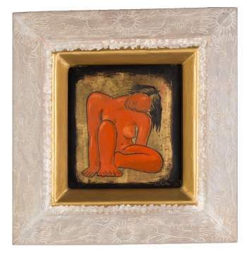 Angel Botello (Puerto Rican, 1913-1986) Nude