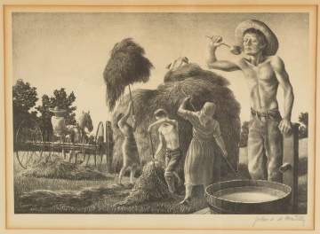 John Stokton De Martelly  (American, 1903-1979) "While the Sun Shines" 