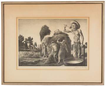 John Stokton De Martelly  (American, 1903-1979) "While the Sun Shines" 