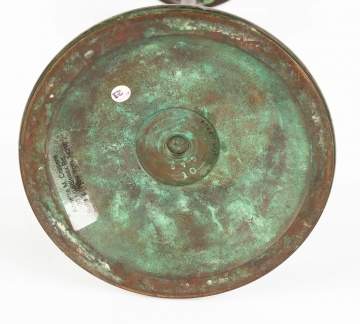 Tiffany Studios Candlestick with Blown Glass