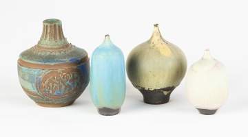 Four Rose Cabat (American, Born 1914) Vases