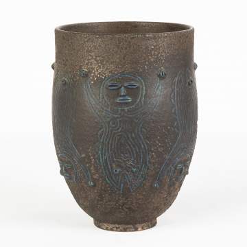 Edwin Scheier (American, 1910-2008) Adam and Eve Vase