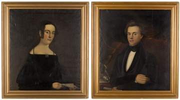 William Matthew Prior (American, 1806-1873) Pair of Portraits