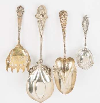 Four Sterling Silver Serving Pieces
