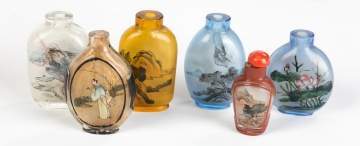 Six Chinese Inside Painted Snuff Bottles
