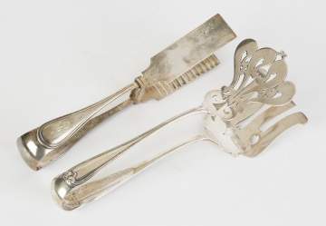 Two Pairs of Sterling Silver Tongs