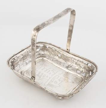 Chinese Export Silver Basket