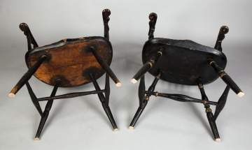 Two Windsor Arm Chairs