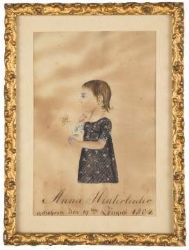 Attr. to Jacob Mantel, Silhouette of Anna  Hinterleider