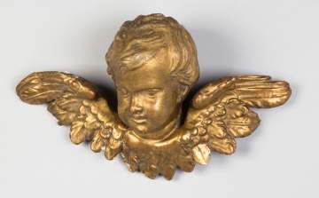 Early Carved and Gilded Cherub