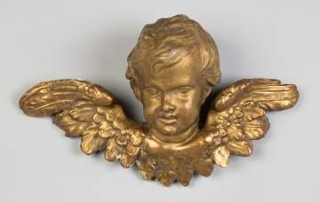 Early Carved and Gilded Cherub