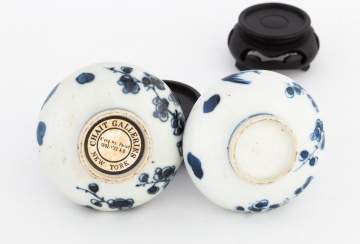 Two Chinese Blue and White Porcelain Vases