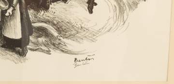 Thomas Hart Benton (American, 1889-1975) "Kansas  Farmyard"