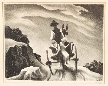 Thomas Hart Benton (American, 1889-1975) "Goin Home"